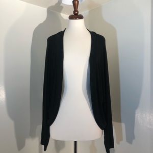 Chico’s Black Bolero Style  Sweater; size 3